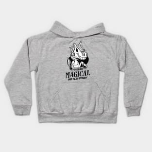 Feeling Magical But Also Stabby Unicorn Kids Hoodie